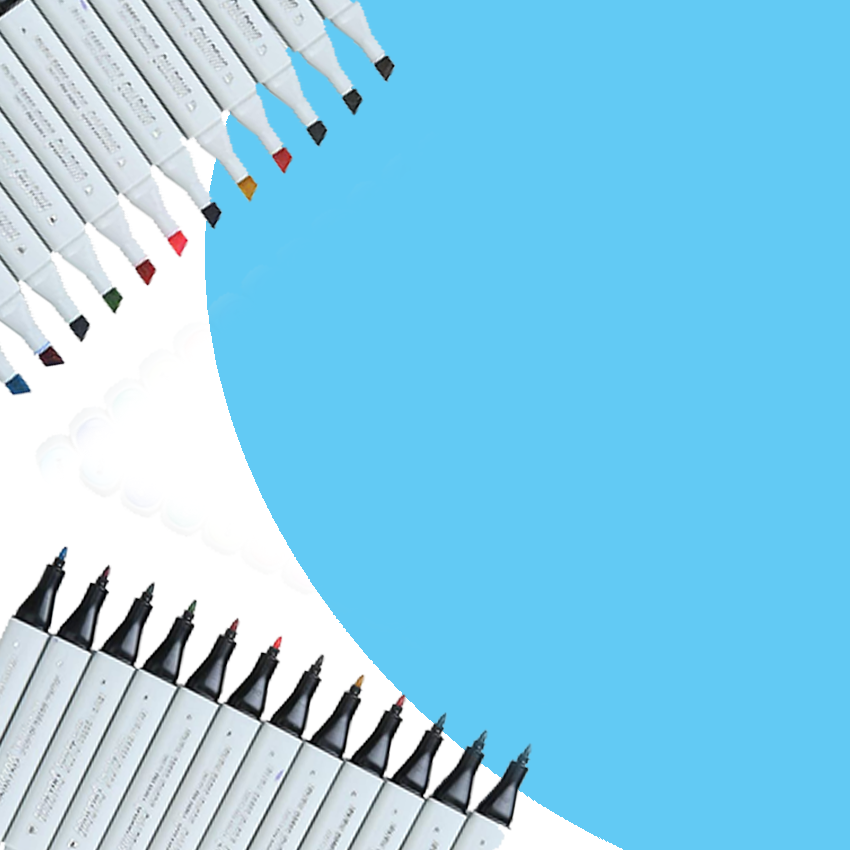 Marker Sketch Twin Tip Alcohol Based Baby Blue B203