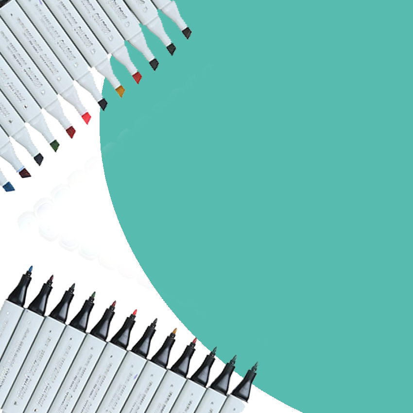 Marker Sketch Twin Tip Alcohol Based Teal B723