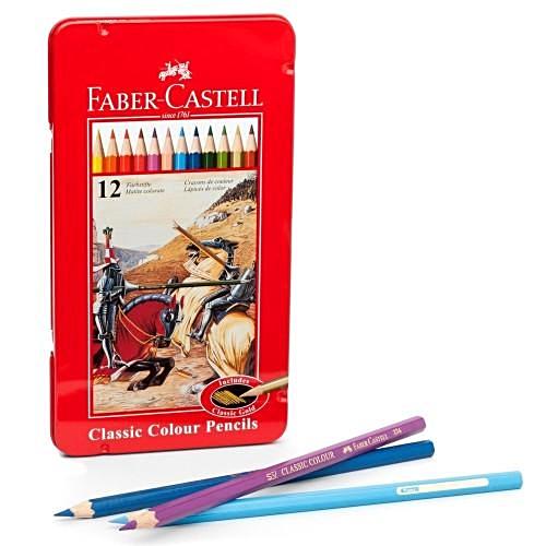 Colour Pencil Metal Faber-Castell 12 Colours