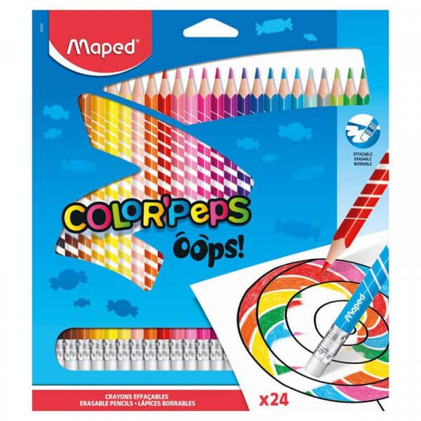Color Pencils erasable Oops 24 Colours