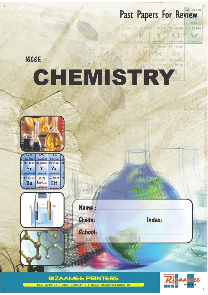 O' Level Past Paper Chemistry