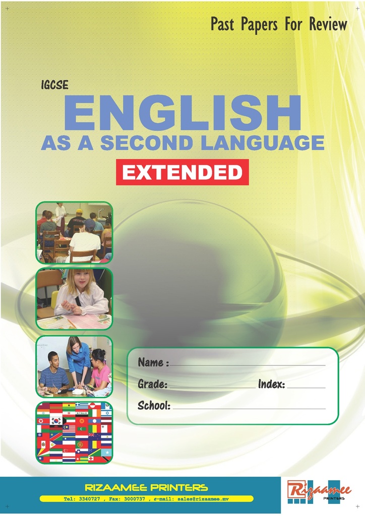 O' Level Past Paper English Extended