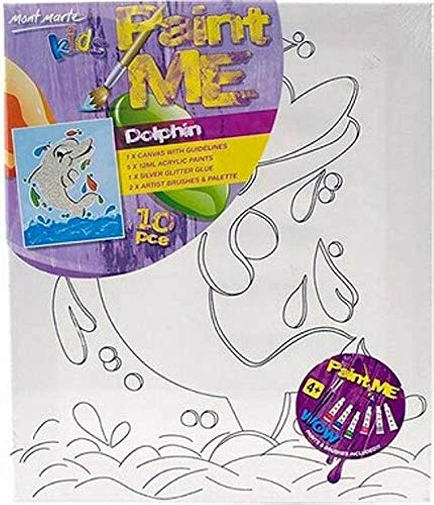 Kids Paint Me Set 10pc - Dolphin