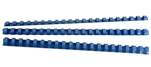 Binding Comb Plastic 8mm Blu