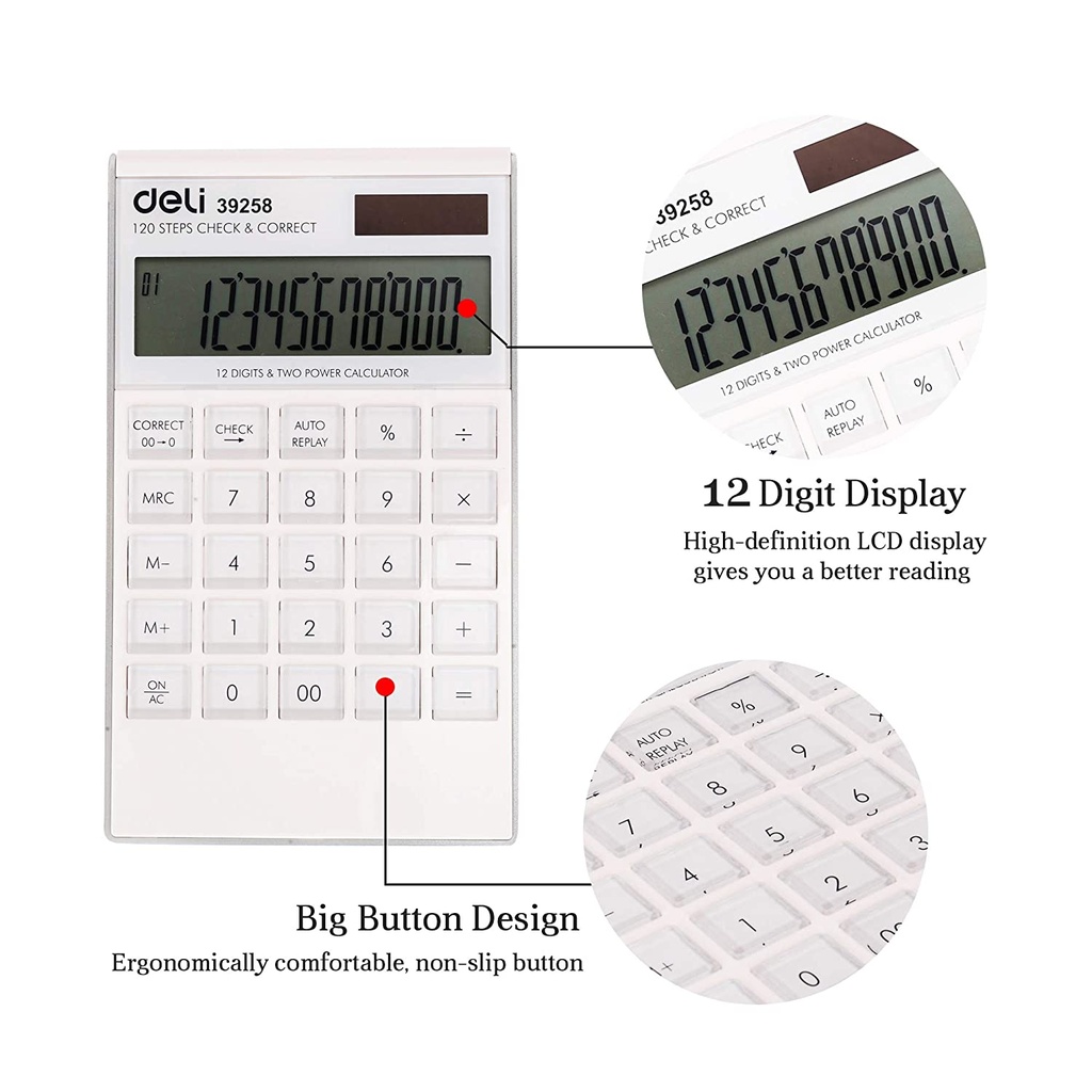 Calculator 39258 White