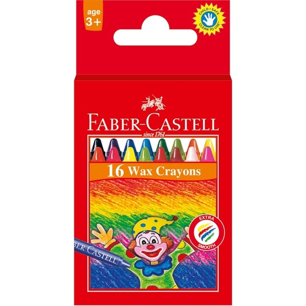 Crayons Wax Regular (16 Colours)