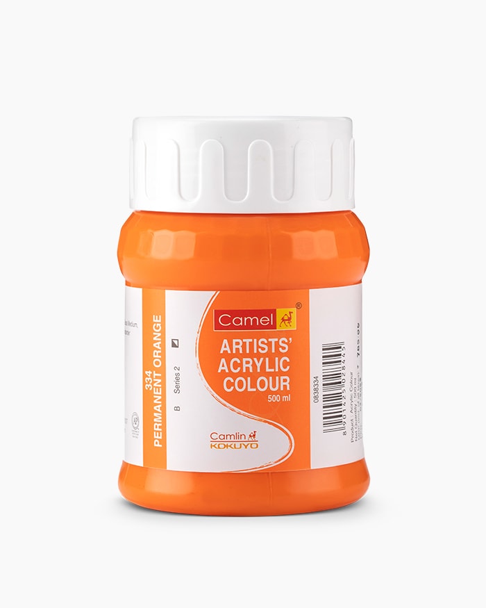 Artist Acrylic Colours 500 ML-Permanent Orange