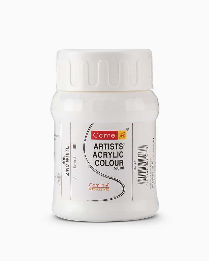 Artist Acrylic Colours 500 ML-Zinc White