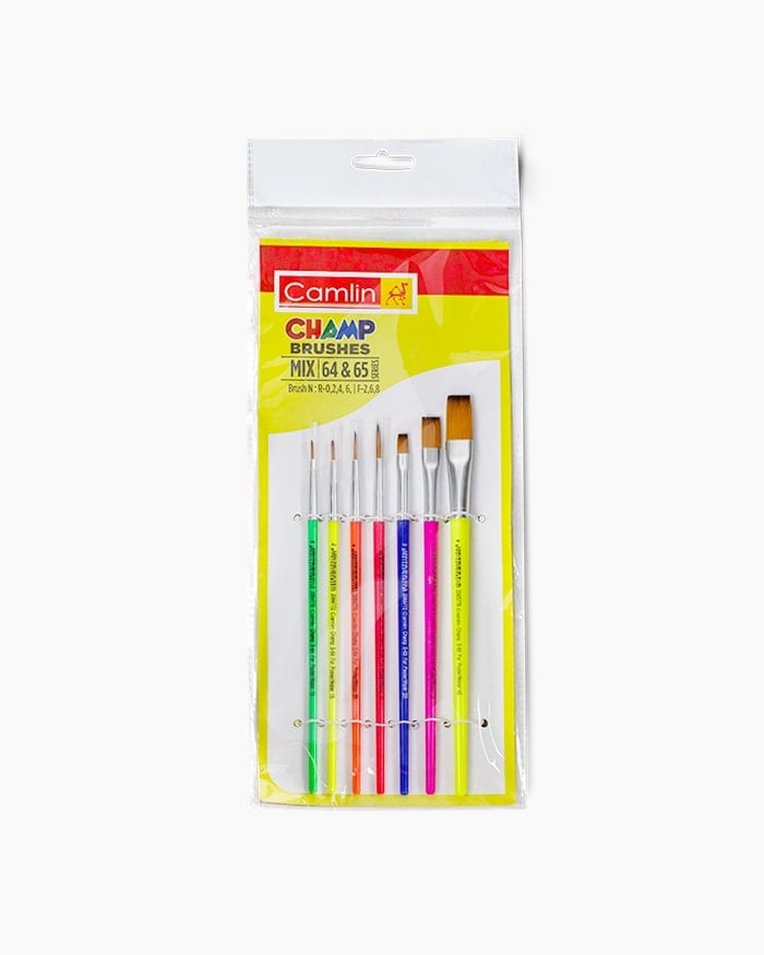 Artist Champ Brush 7 Pcs S64 & S65 Round & Flat