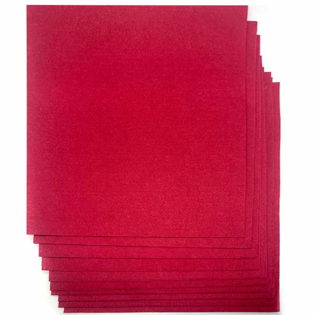 Felt paper 1mm Thickness A4 Red 16