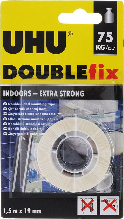 Double Fix Mounting Tape Indoor 1.5m x 19mm