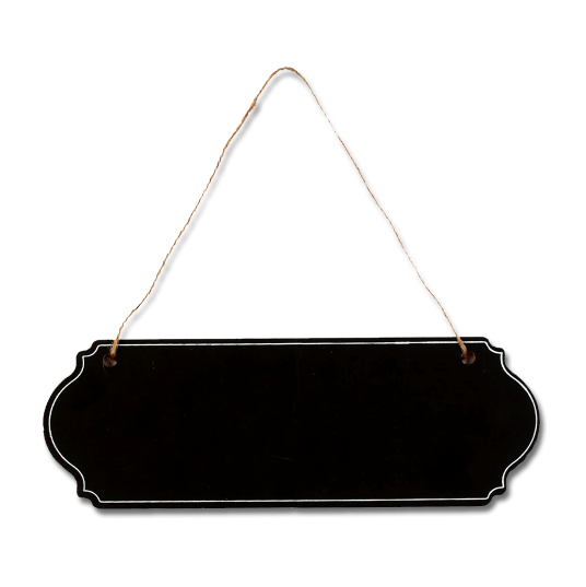 Hanging Chalkboard - Rectangular Classic 5.5mm -  H 8.7 x L 25.3cm