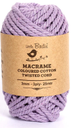 Cotton Twisted Cord - Lavender 3mm, 3ply, 25mtr