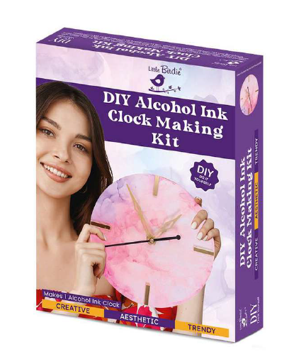DIY Alchoal Ink Clock Making Kit W 6 x H 6 inch 12mm Thickness