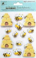 Self Adhesive 3D Embellishment - Bee Buzz 14Pc