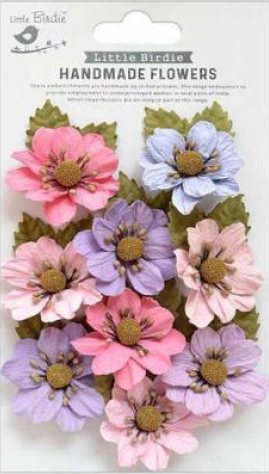 HANDMADE FLOWERS - WENDY FAIRY SPARKLE 9PC