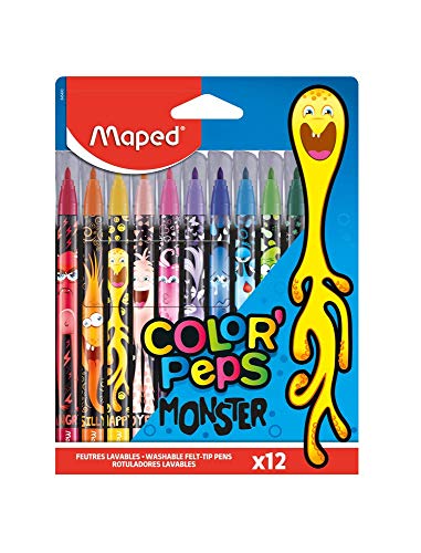 Colour Peps Felt Tip Monster 12 Colours