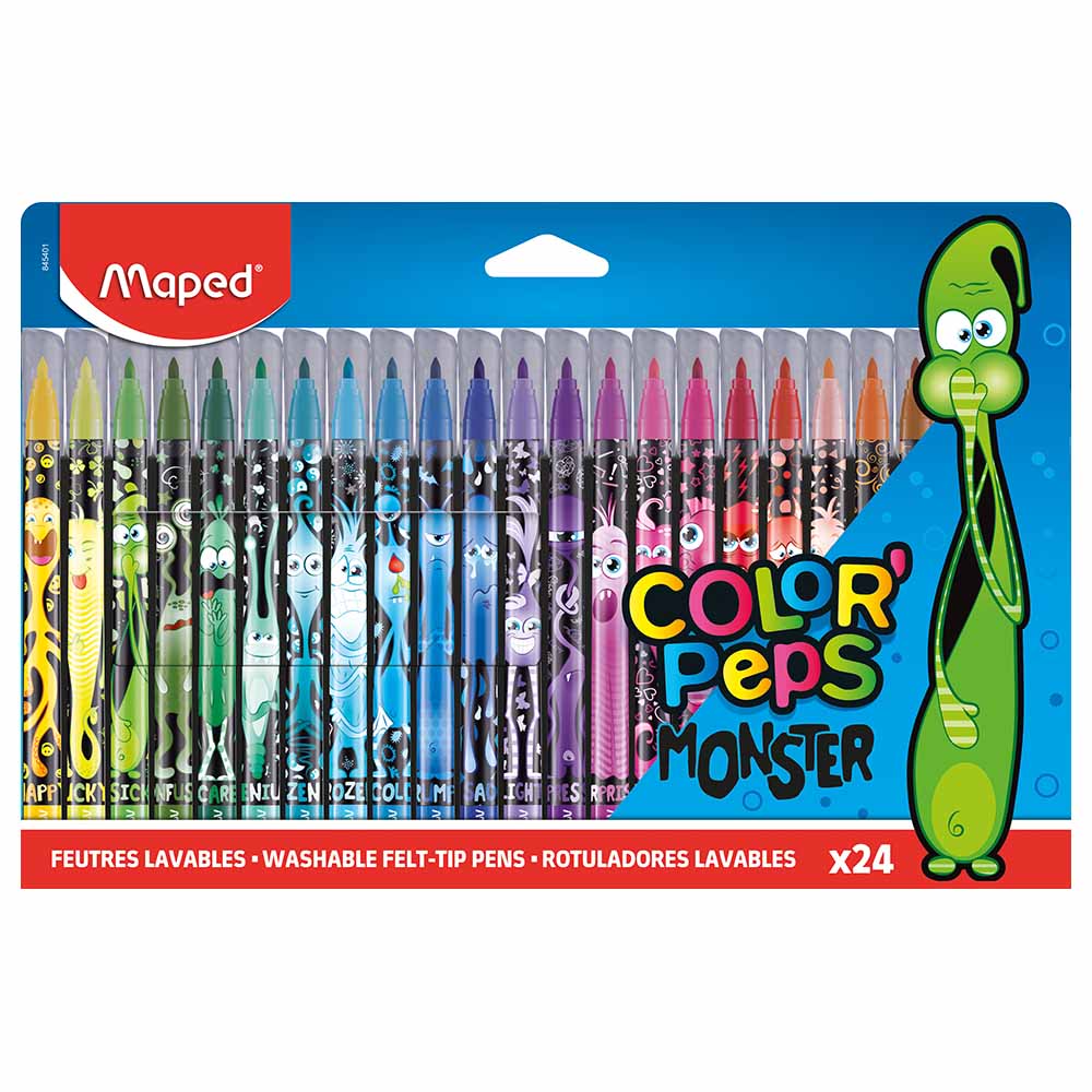 Colour Peps Felt Tip Monster 24 Colours
