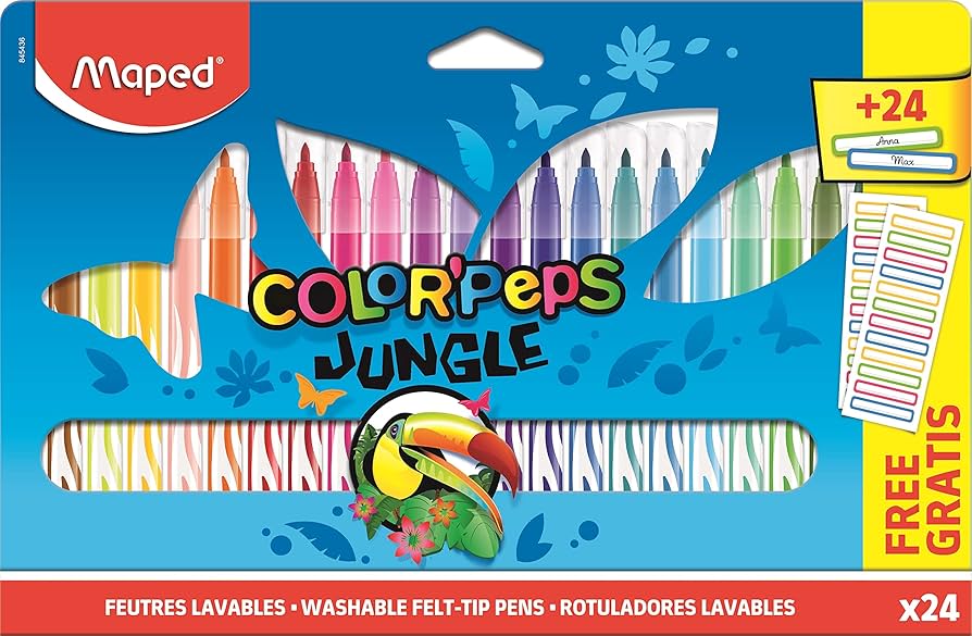Colour Peps Felt Tip Jungle 24 Colours