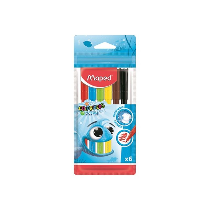 Pulse Felt Pen Ocean Set - 6 Colours