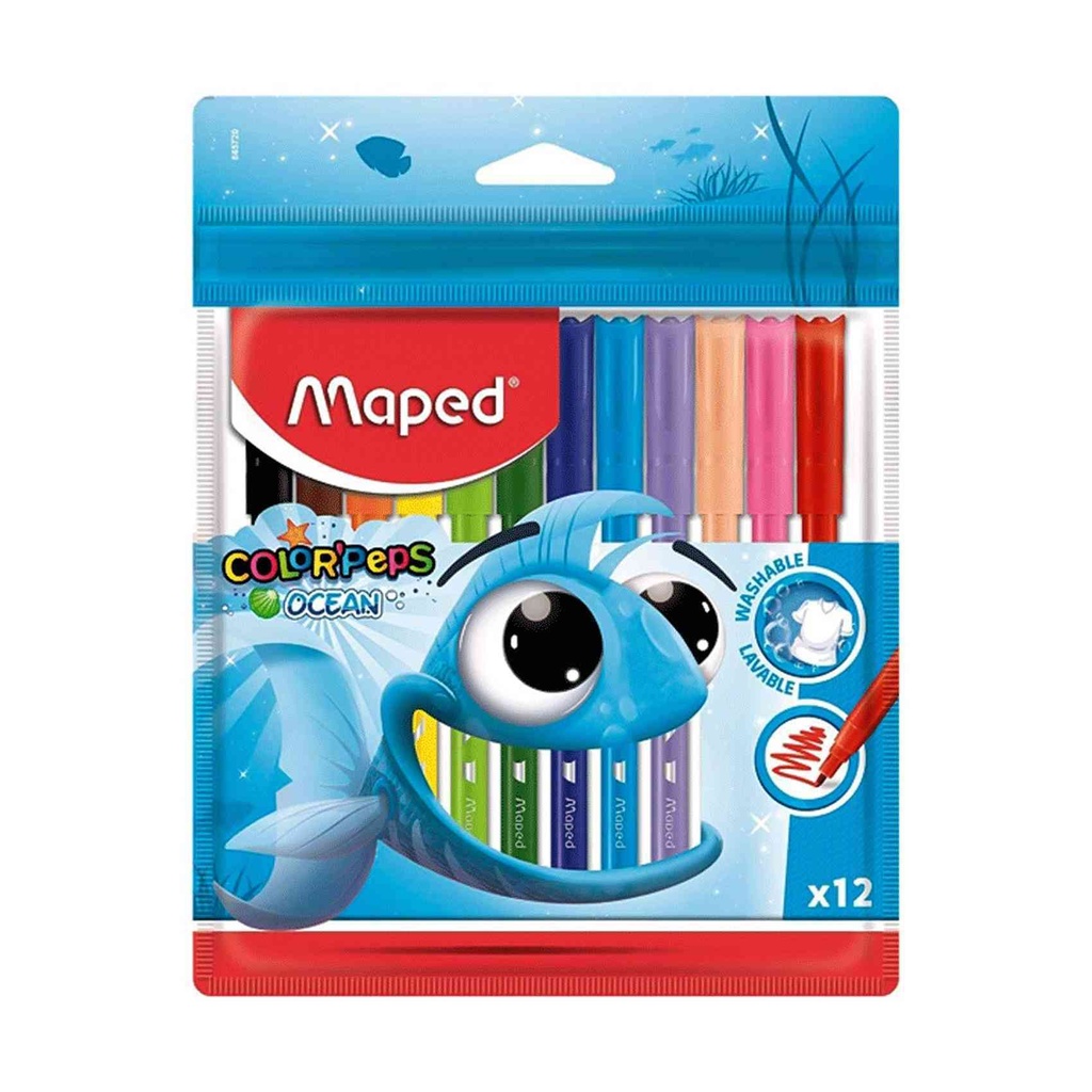 Pulse Felt Tip Ocean 12 Colours