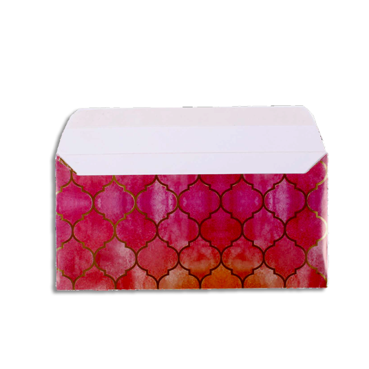 Gift Envelope - Moroccan Trellis,
Rosy Shimmer 4Pc