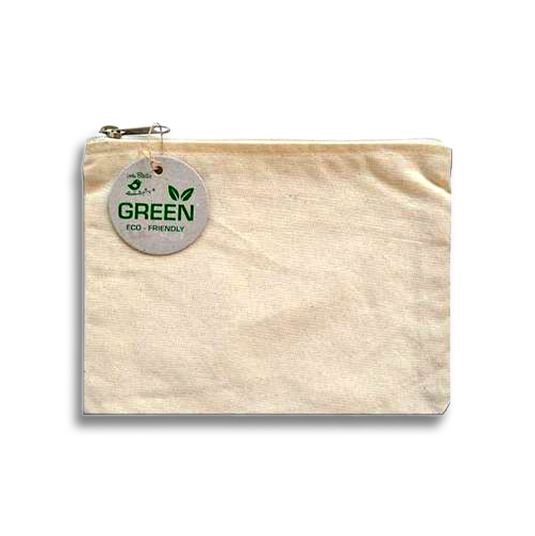Canvas Zip Pouch 7.5In X 5.5In
(Approx) White 1Pc
