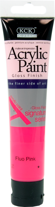 Acrylic Paint  75 ML Fluorescent Pink