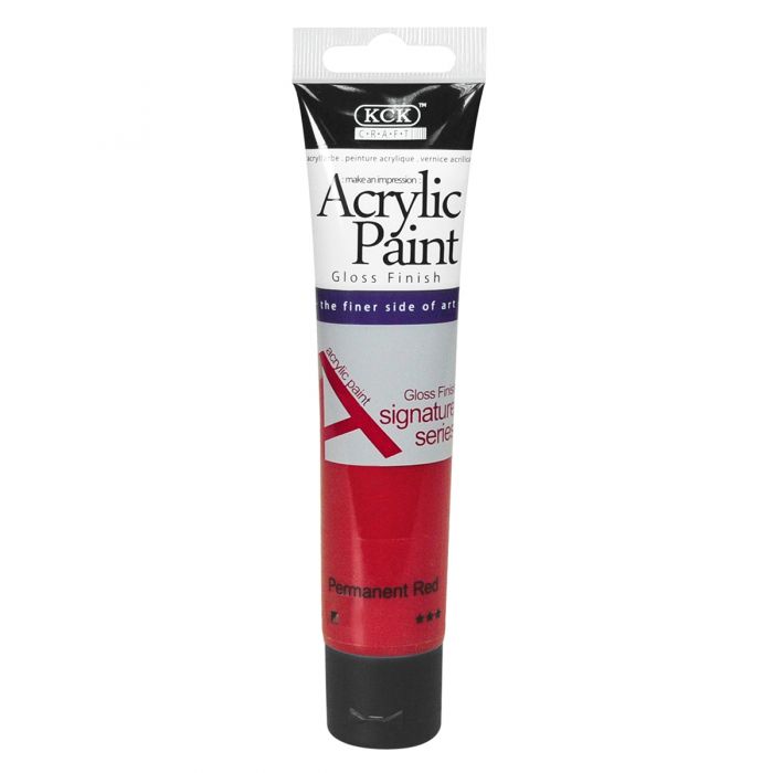 Acrylic Paint  75 ML Permanent Red