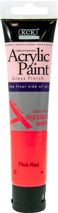 Acrylic Paint 75 ML Fluorescent Red