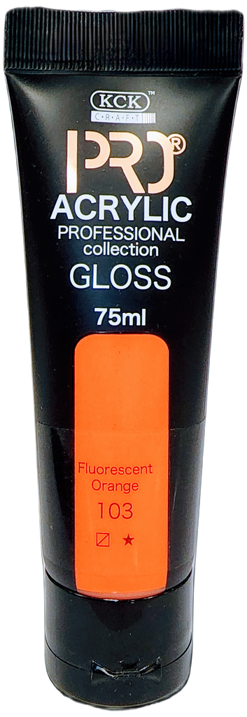 Acrylic Pro 75 ML - Fluorescent Orange