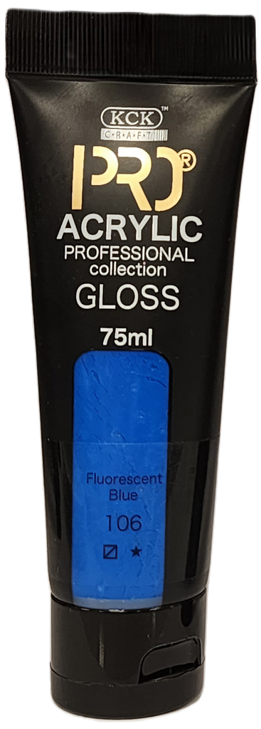 Acrylic Pro 75 ML-  Fluorescent Blue