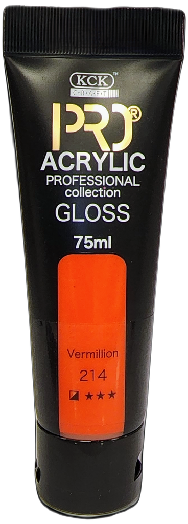 Acrylic Pro 75 ML-  Vermilion