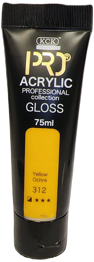 Acrylic Pro 75 ML-  Yellow Ochre