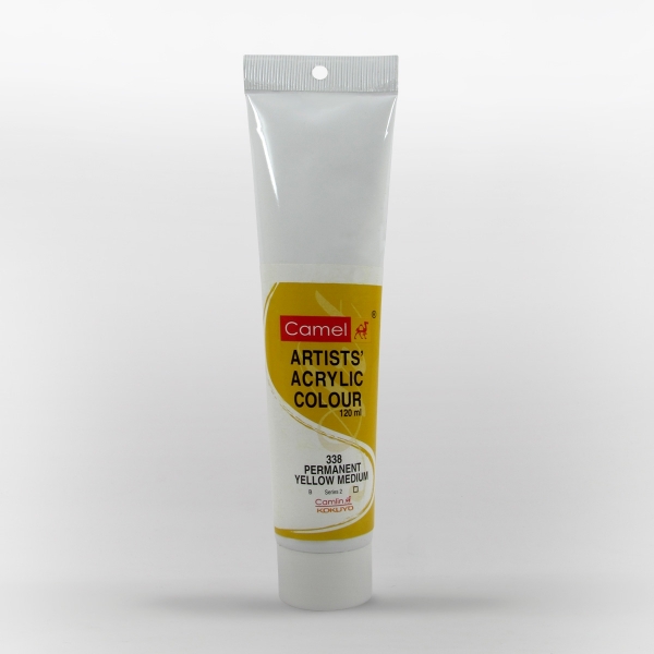 Camel Acrylic Colour Permanent Yellow Medium 120 ML SR2
