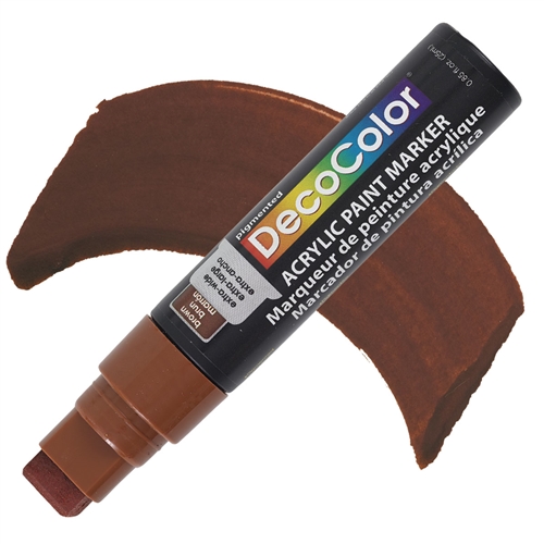 Marvy Acrylic Marker Extra Wide - Brown 