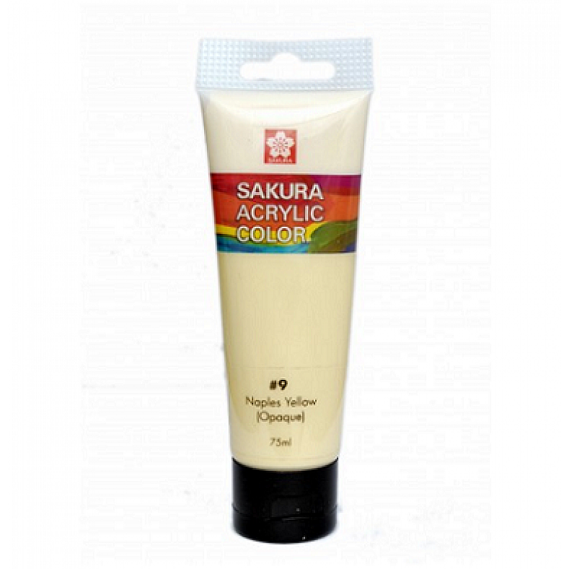 Sakura Acrylic Colours 75 ML Tube 9 Naples Yellow