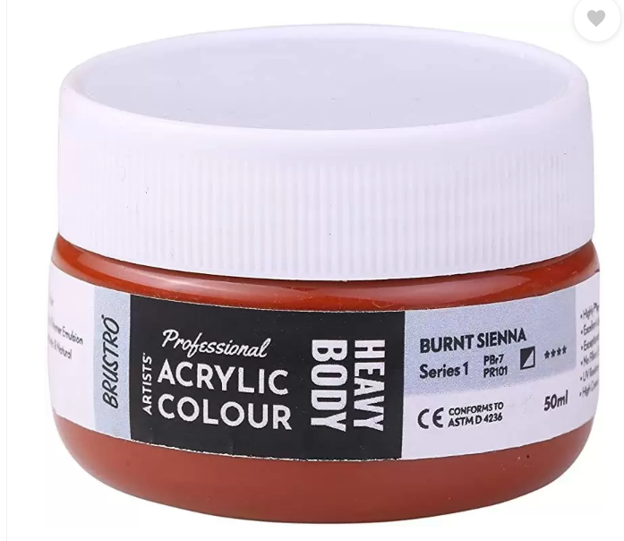 Acrylic Color Heavy Body 50ml Series-1 Burnt Sienna