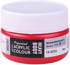 Acrylic Color Heavy Body 50ml Series-4 Qinacrdone Red-2