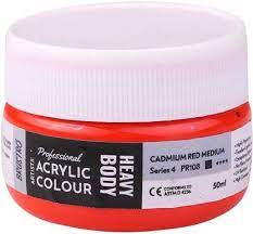 Acrylic Color Heavy Body 50ml Series-4 Cadmium Red