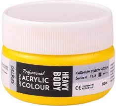Acrylic Color Heavy Body 50ml Series-4 Cadmium Yellow Medium
