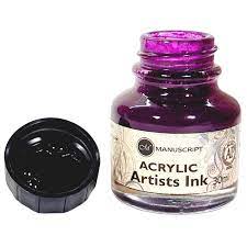 Acrylic Artists Ink 30ml Purple Lake