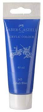 Acrylic Colours 40ml Tube Cobalt Blue