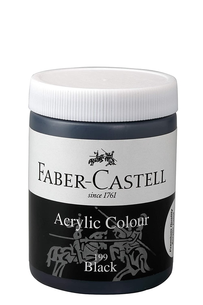 Acrylic Colours 140 Ml Jar Black