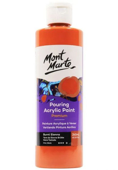 Pouring Acrylic  240 ML - Burnt Sienn