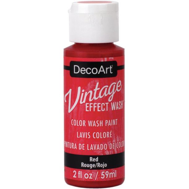 Vintage Effects Wash 2 Oz. Red