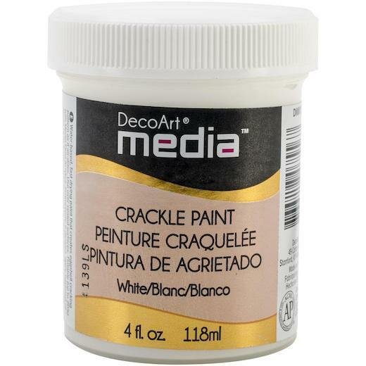 Media Crackle Paint - White - 4 Oz.