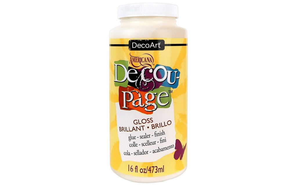 Decoupage TM Gloss 8 Oz. Wide Mouth Jar