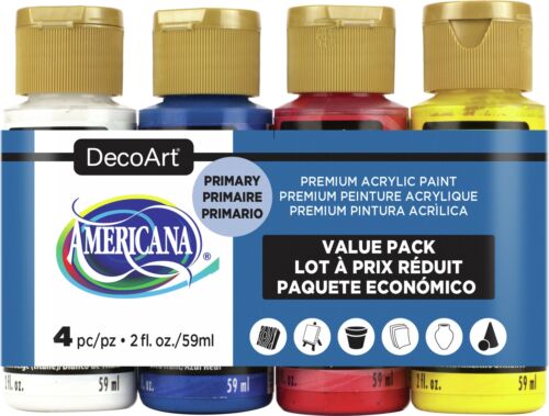 Americana Primary Value Pack 4 Pcs  2 Oz