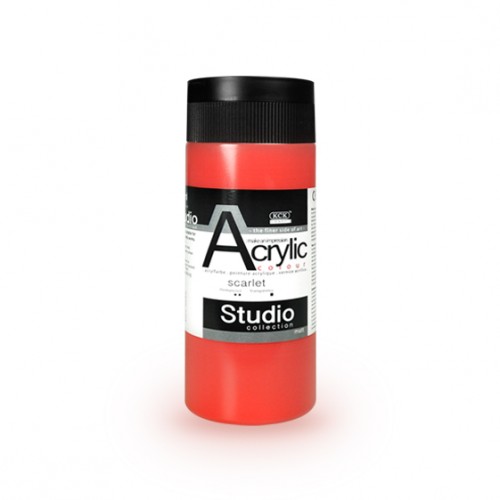 [0260140] Acrylic Studio 520 ML-  Scarlet